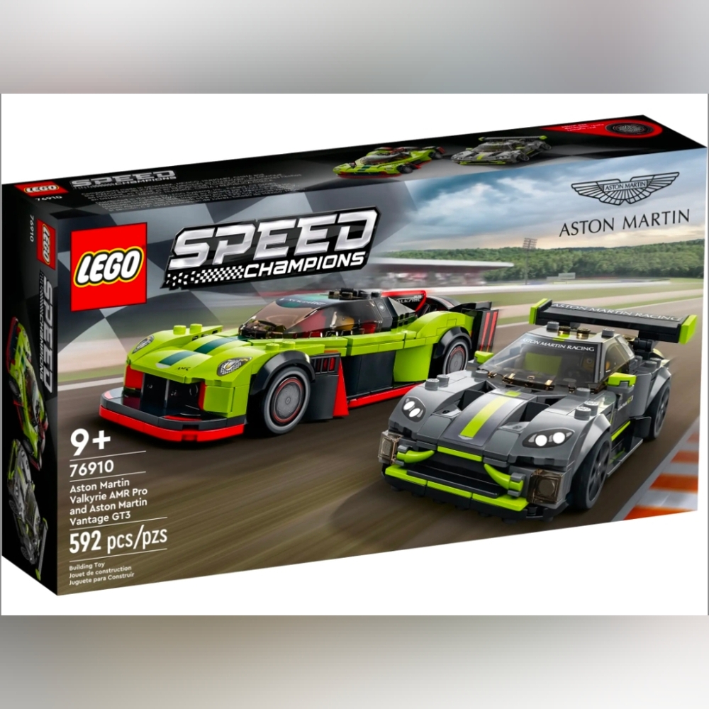 LEGO Aston Martin Valkyrie AMR Pro & Aston Martin Vantage GT3 (76910)